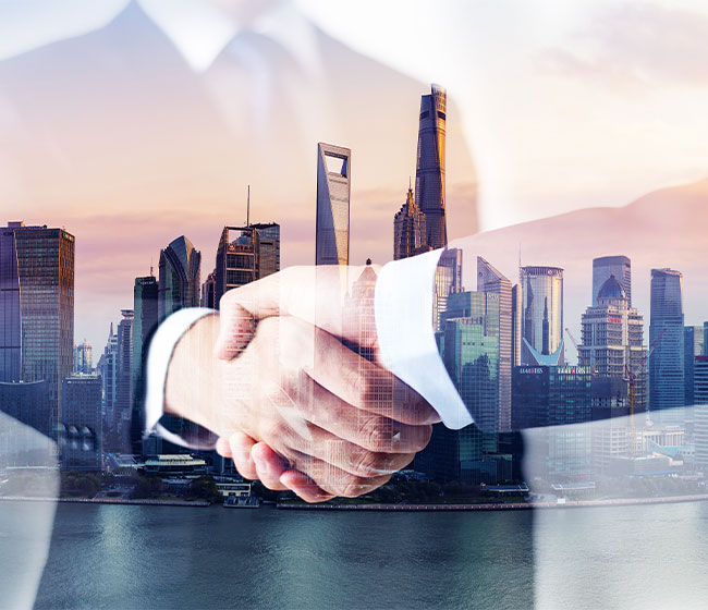 Business handshake